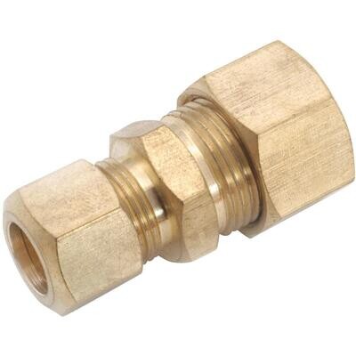 Anderson Metals 750082-0806 Compression Union, 1/2&quot;x3/8&quot;