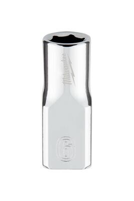 Milwaukee 1/4&quot; Drive Metric Shallow Socket, 6mm