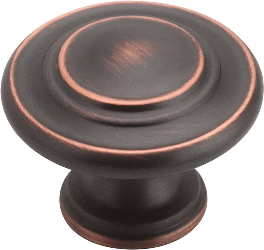 Amerock BP1586ORB Inspirations Oil Rubbed Bronze 3-Rings Knob, 1-3/8&quot;Dia