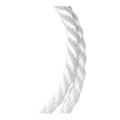 Baron 54612 White Nylon Braided Rope, 1/2&quot;