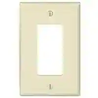 Eaton PJ26LA Unbreakable Mid-Size LT Almond Deco Cover, 1G