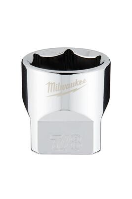 Milwaukee 3/8&quot; Drive SAE Shallow Socket, 7/8&quot;
