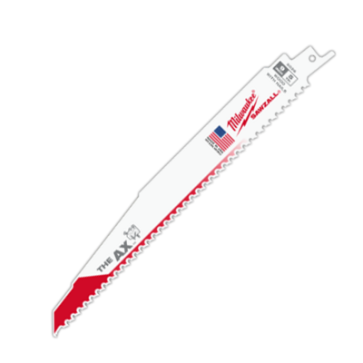 Milwaukee 9&quot; 5 TPI The AX™ Demolition Wood Cutting Sawzall® Blade