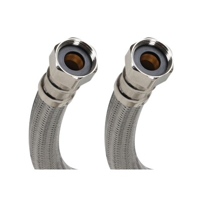 FluidMaster B1H18 High-Flexible SS Water Heater Connector, 18&quot;