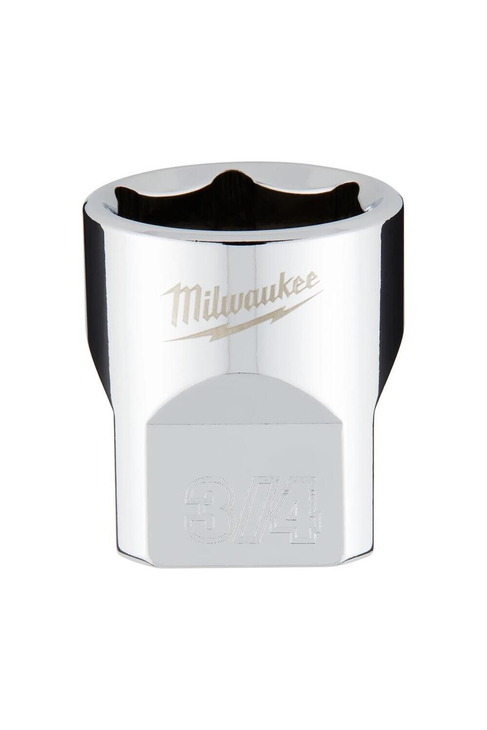 Milwaukee 3/8&quot; Drive SAE Shallow Socket, 3/4&quot;