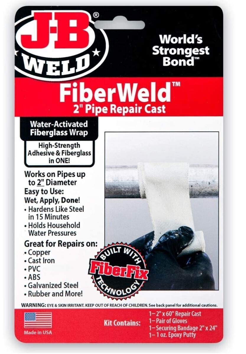 J B Weld FiberWeld Kit W/2&quot;X60&quot; Tape