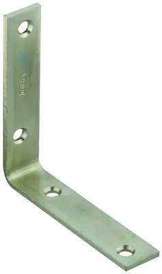 National Hardware N220-145 Zinc Corner Brace, 4&quot;X7/8&quot;