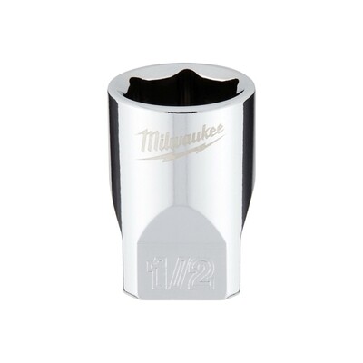 Milwaukee 1/4&quot; Drive SAE Shallow Socket, 1/2&quot;