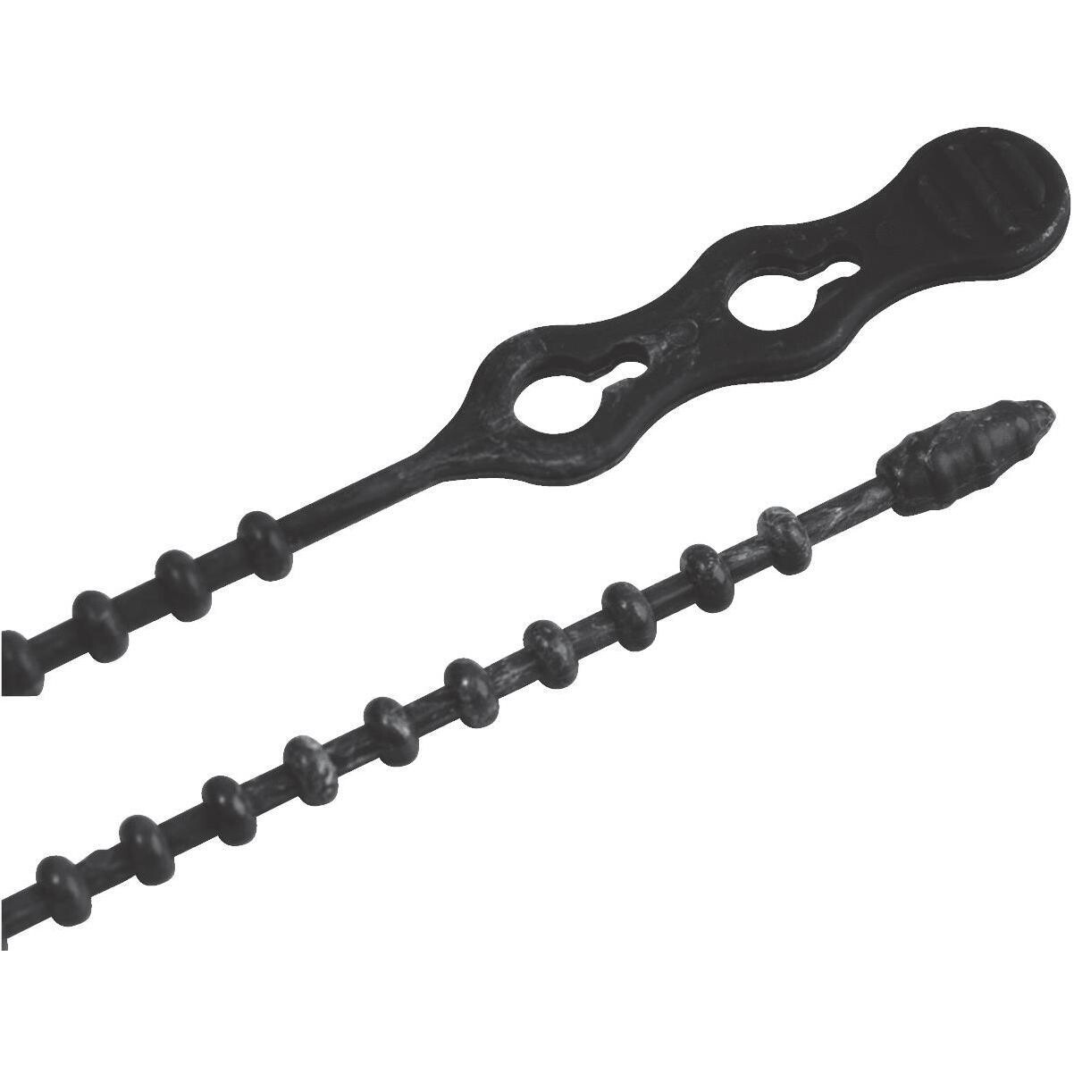 GB 46-8BEADBK UVB Beaded Cable Ties, 8&quot; 70Lb