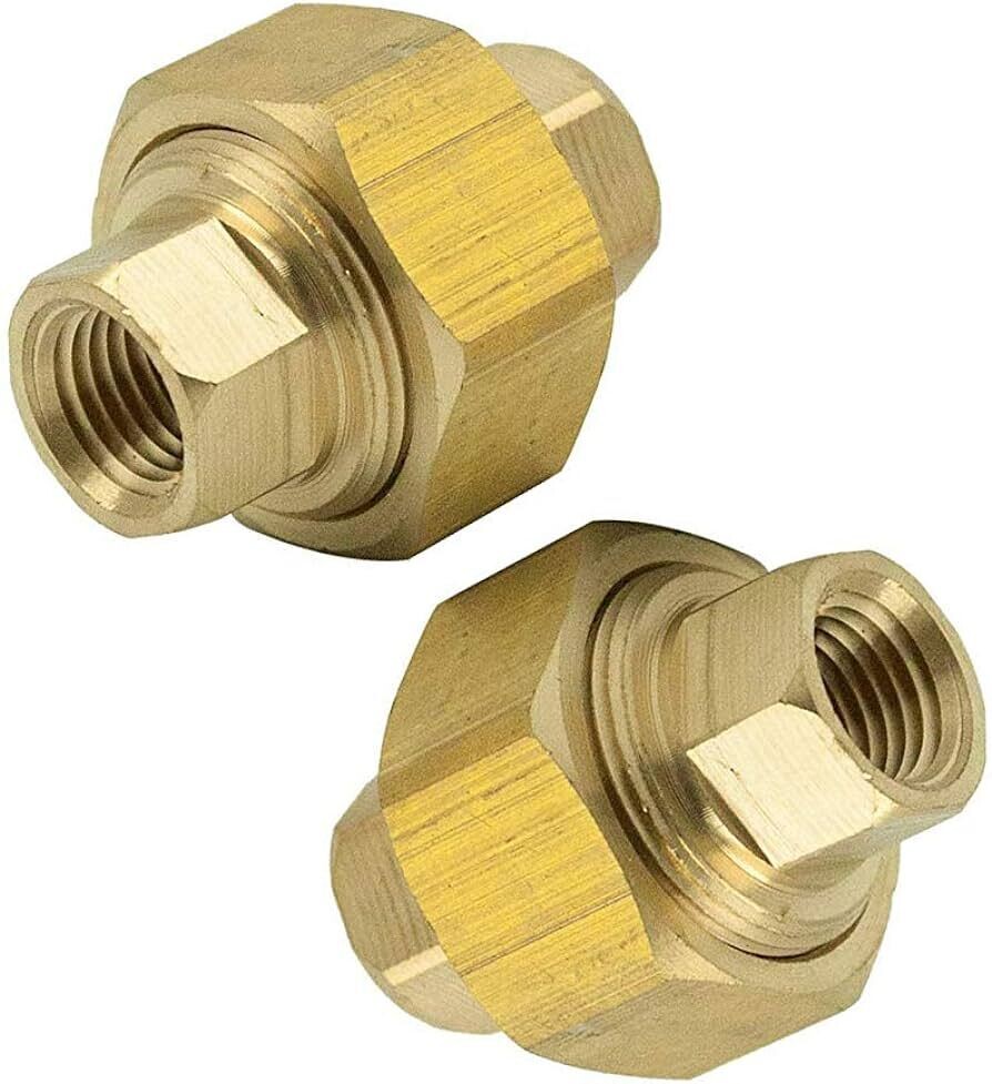 Brass Pipe Union, 1/4&quot;