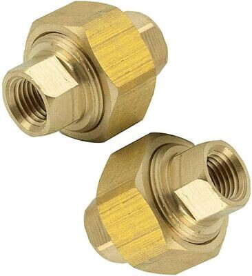 Brass Pipe Union, 1/4&quot;