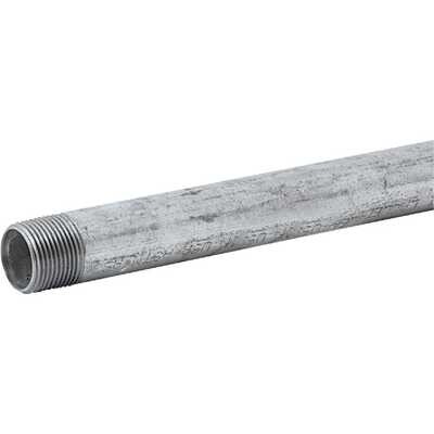 Kloeckner Metals 38GalvPipe Galvanized Sch40 Steel Pipe, 3/8&quot;