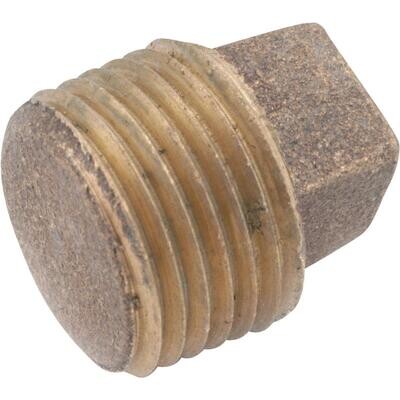 Anderson Metals 738114-06 Brass Pipe Plug, 3/8&quot;