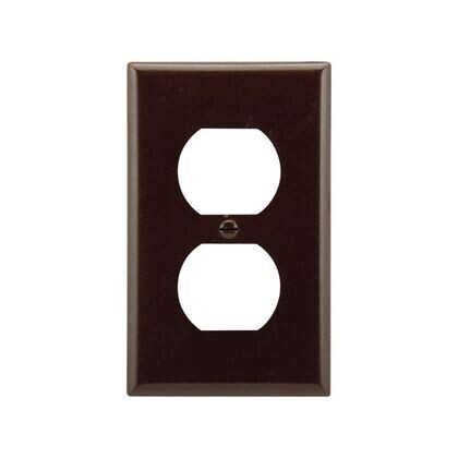 Brown Duplex Receptacle Cover