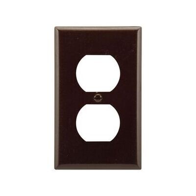 Brown Duplex Receptacle Cover