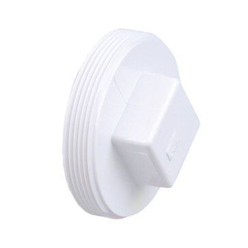 PVC SDR35 Threaded Plug for Clean-out, 8&quot;
