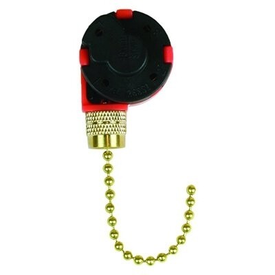 Jandorf 60303 Pull Chain Ceiling Fan Switch, 3-Speed