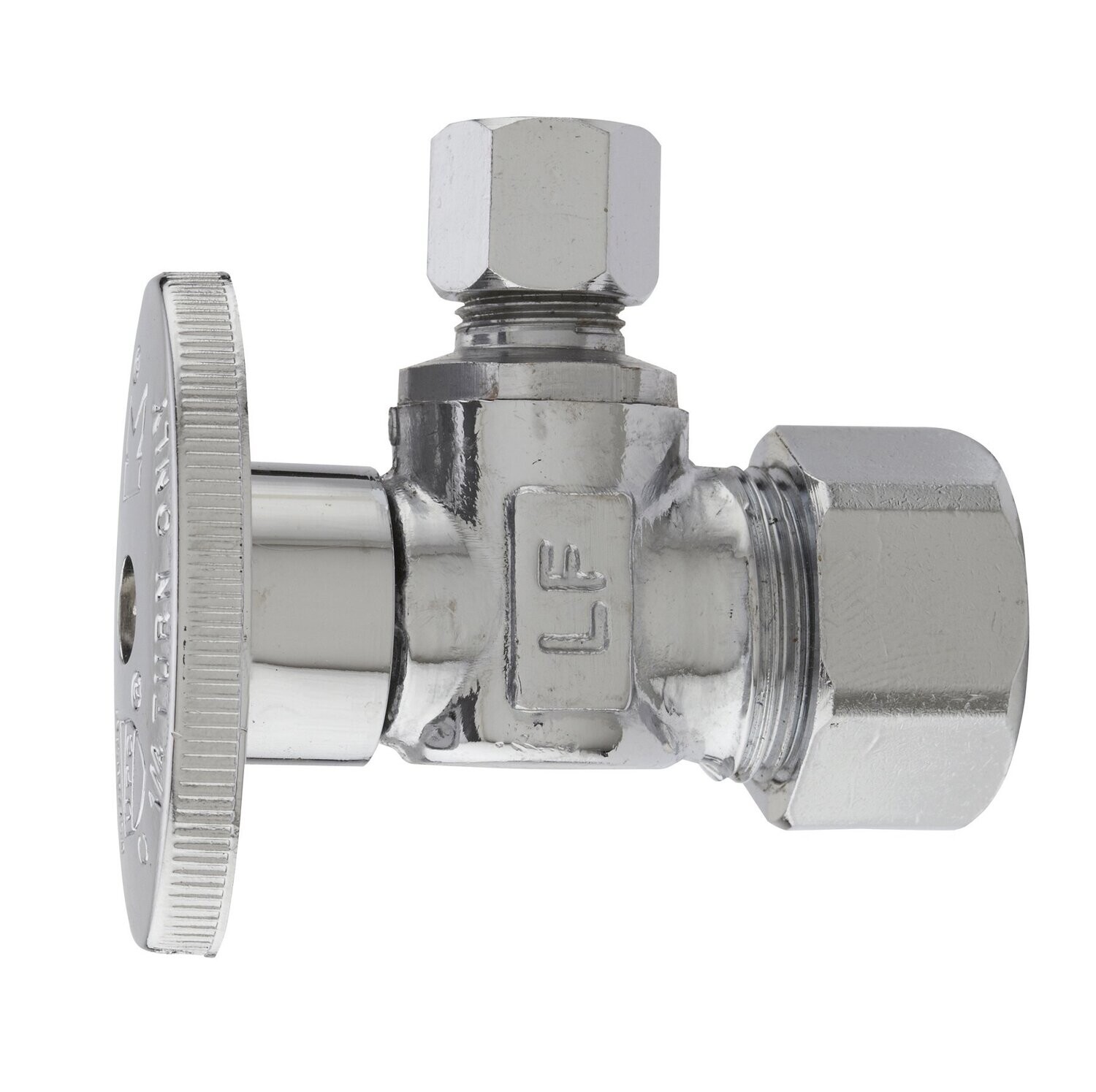 PlumbPak PP123PCLF Angled Valve, 1/2C X 1/4C