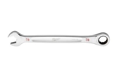 Milwaukee SAE Ratcheting Wrench, 7/8&quot;