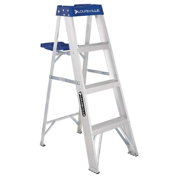 Louisville Ladder AS2104 Aluminum Stepladder, 4Ft Type1(250lb)