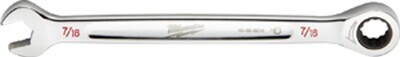 Milwaukee SAE Ratcheting Wrench, 7/16&quot;