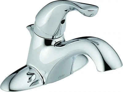 DELTA Classic Chrome Single Lever Bathroom Faucet w/Pop-Up