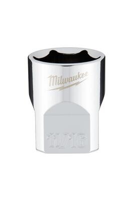 Milwaukee 3/8&quot; Drive SAE Shallow Socket, 11/16&quot;
