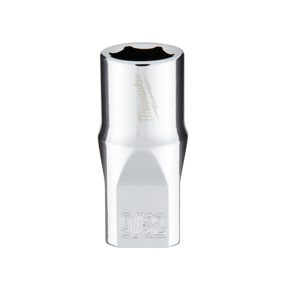 Milwaukee 1/4&quot; Drive SAE Shallow Socket, 9/32&quot;