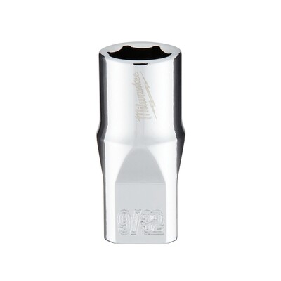 Milwaukee 1/4&quot; Drive SAE Shallow Socket, 9/32&quot;