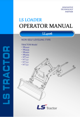 LL4104 Loader Operator&#39;s Manual