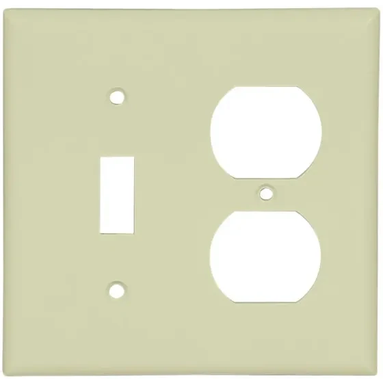 Eaton 2138V-BOX Ivory 2-Gang Thermoset