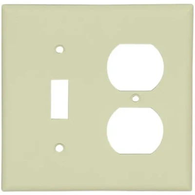 Eaton 2138V-BOX Ivory 2-Gang Thermoset
