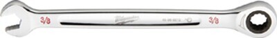 Milwaukee SAE Ratcheting Wrench, 3/8&quot;