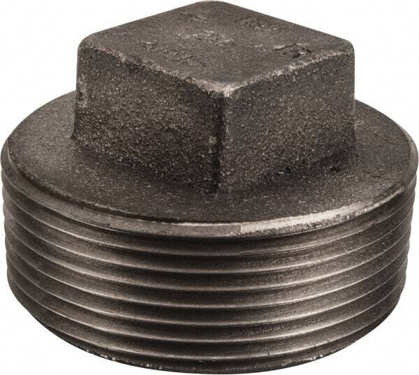 Black Steel Pipe Plug, 2-1/2&quot;