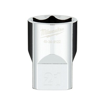 Milwaukee 1/2”Drive Metric Socket, 21MM