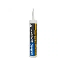 ProSource 7850200 White Silicone Latex Caulk, 10.1oz, 40YR
