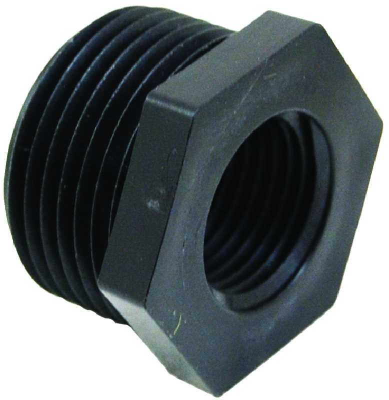 Poly Reducer Bushing, 1/2&quot;X3/8&quot;