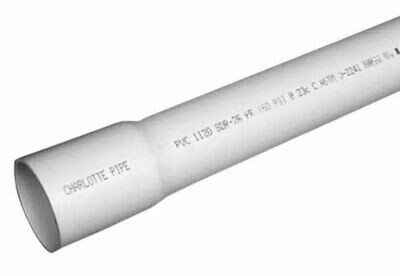 Cresline SCH40 PVC Pipe, 4&quot;X20Ft Belled End