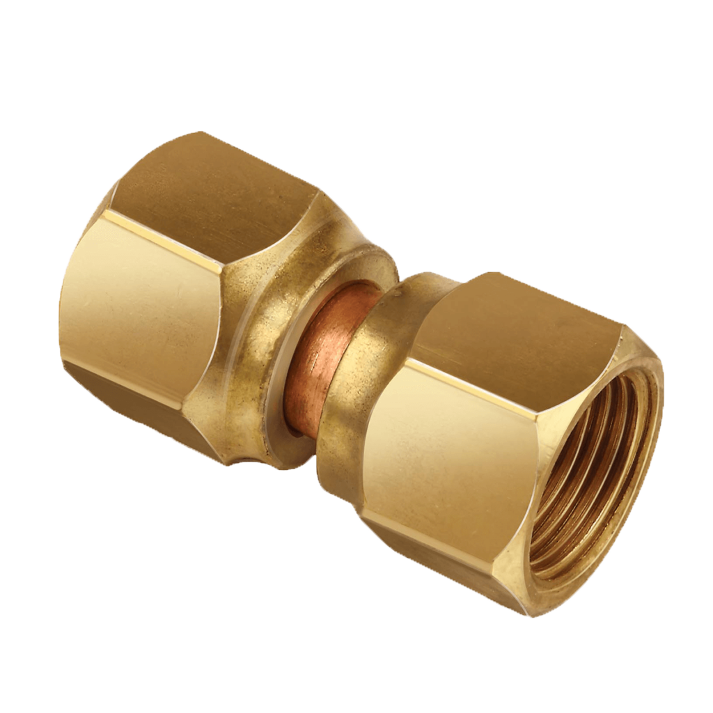 Anderson Metals 754070-04 Female Flare Swivel Connector, 1/4&quot;