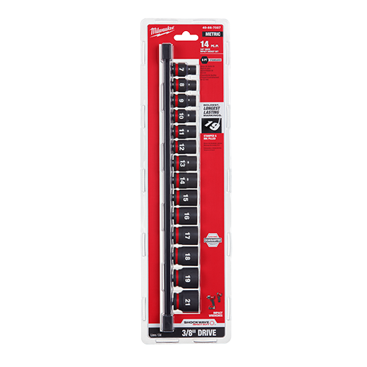 14PC Impact Duty™ 3/8&quot; Drive Metric Standard 6 Point Socket
