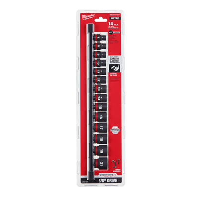 14PC Impact Duty™ 3/8&quot; Drive Metric Standard 6 Point Socket