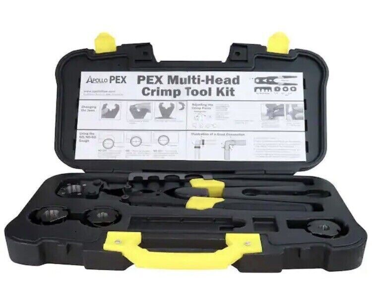 Apollo 69PTKH0015K Multi-Size Pex Crimp Tool, 3/8&quot;, 1/2&quot;, 3/4&quot;, 1&quot;