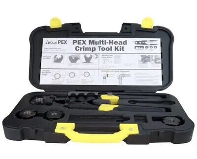 Apollo 69PTKH0015K Multi-Size Pex Crimp Tool, 3/8&quot;, 1/2&quot;, 3/4&quot;, 1&quot;