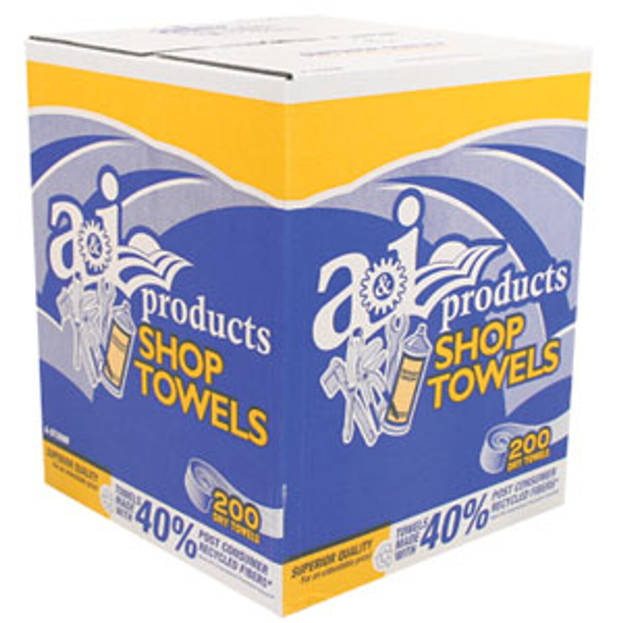 A&amp;I Box O' Shop Towels, 200Ct