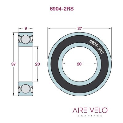SKF Ball Bearing, 20X37X9