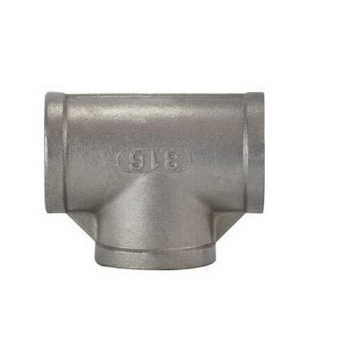 Anderson Metals 62256B 304 Stainless Steel Tee, 1-1/4&quot;, 150Psi