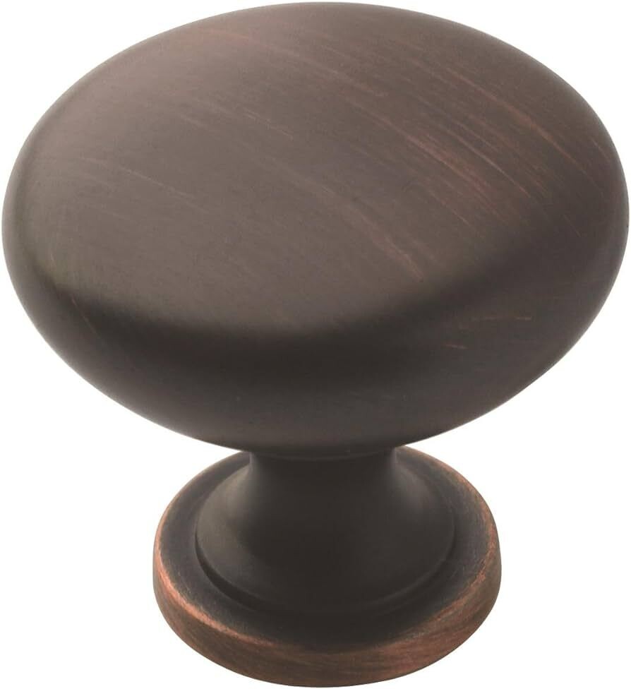 Amerock TEN53005ORB Oil Rubbed Bronze Knobs, 1-5/16&quot;Dia 10Pk