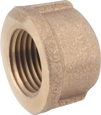 Anderson Metals 738108-06 Brass Pipe Cap, 3/8&quot;