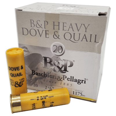 B&amp;P Dove &amp; Quail 20Ga Ammo, 2-3/4&quot;, 7.5Shot, 1175FPS   25Ct