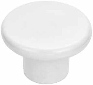 Amerock BP802PW Allison Value White Plastic Knob, 1-1/4"